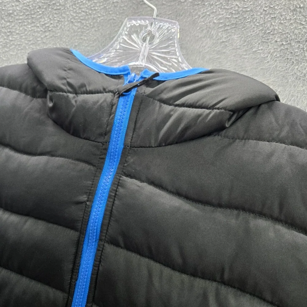 US‎ Polo Assn Boys Jacket Large Black Puffer 1/2 Zip Hoodie Long Sleeve NWT
